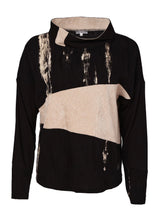 Load image into Gallery viewer, High Neck Top With Corded Angle Section
