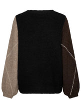 Load image into Gallery viewer, Argyle espresso sweater
