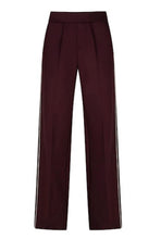 Load image into Gallery viewer, Colette Punta piping Burgundy Trousers
