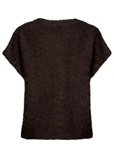 Load image into Gallery viewer, Sleeveless Espresso Knit Boucle
