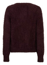 Load image into Gallery viewer, Cardigan Burgundy Fuzzy
