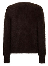 Load image into Gallery viewer, Cardigan espresso fuzzy
