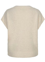 Load image into Gallery viewer, Cream Sleeveless Fuzzy Fur Waistcoat
