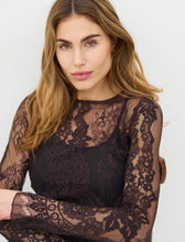 Load image into Gallery viewer, Charlotte brown Lace Top
