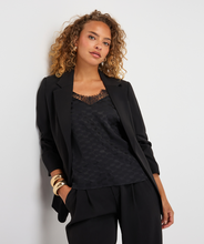 Load image into Gallery viewer, Black Blazer 3/4 Sleeve
