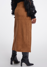 Load image into Gallery viewer, FROSINA FAUX SUEDE SKIRT WITH BELT
