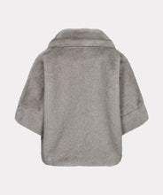 Load image into Gallery viewer, Silver Grey Faux Fur Jacket
