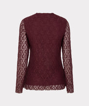 Load image into Gallery viewer, Merlot Lace Top
