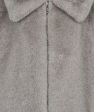 Load image into Gallery viewer, Silver Grey Faux Fur Jacket

