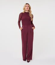 Load image into Gallery viewer, Merlot Lace Top
