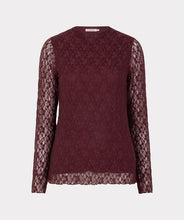 Load image into Gallery viewer, Merlot Lace Top
