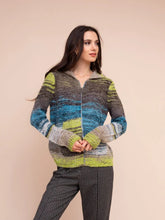 Load image into Gallery viewer, Hooded Zip Bouclé Cardigan
