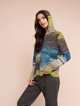 Load image into Gallery viewer, Hooded Zip Bouclé Cardigan
