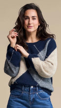 Load image into Gallery viewer, Argyle indigo sweater
