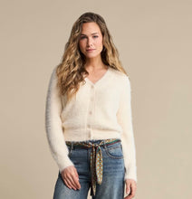 Load image into Gallery viewer, Cardigan Cream Fuzzy
