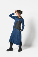 Load image into Gallery viewer, My Soul 5054 Blue/Black Zip Dress
