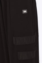 Load image into Gallery viewer, Black  Pull Up Trouser With Layed On Bands
