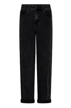 Load image into Gallery viewer, Caitlina side patch black denim
