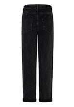 Load image into Gallery viewer, Caitlina side patch black denim
