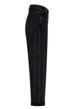 Load image into Gallery viewer, Caitlina side patch black denim
