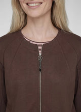 Load image into Gallery viewer, Mocha Zip Jacket
