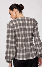 Load image into Gallery viewer, Chandler Check Tie Blouse
