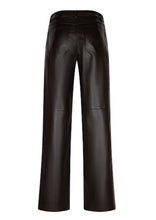 Load image into Gallery viewer, Colette Faux Espresso Leather Trousers
