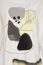 Load image into Gallery viewer, Placement print white &amp; lemon top
