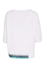 Load image into Gallery viewer, Placement print white &amp; mint top
