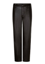 Load image into Gallery viewer, Caitlina Faux Leather Espresso Trousers
