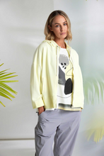 Load image into Gallery viewer, Placement print white &amp; lemon top
