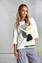 Load image into Gallery viewer, Placement print white &amp; lemon top
