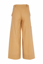 Load image into Gallery viewer, Pocket Detail Wide Leg Biscuit Trousers
