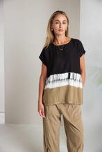 Load image into Gallery viewer, Border Print Tie Dye Top
