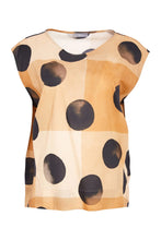 Load image into Gallery viewer, Spot print round neck cotton top

