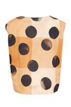 Load image into Gallery viewer, Spot print round neck cotton top
