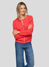 Load image into Gallery viewer, Zip Rabe Coral Cardigan
