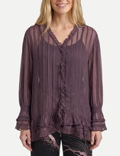 Load image into Gallery viewer, Feline Plum Blouse
