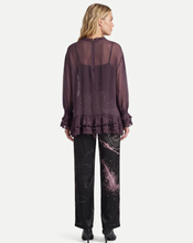 Load image into Gallery viewer, Feline Plum Blouse
