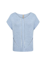 Load image into Gallery viewer, Carynn sky knit Top
