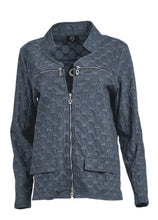 Load image into Gallery viewer, Blue Bubble Zip Jacket
