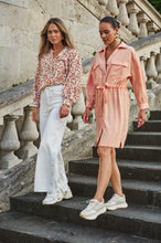 Load image into Gallery viewer, Peach Shirt Dress
