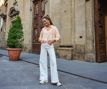 Load image into Gallery viewer, White with contrast stick detail
