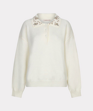 Load image into Gallery viewer, Vanilla Beaded Collar Jumper
