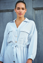 Load image into Gallery viewer, Baby Blue Shirt Dress
