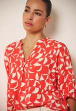 Load image into Gallery viewer, Chili Blouse raglan scarlet graphic
