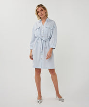 Load image into Gallery viewer, Baby Blue Shirt Dress
