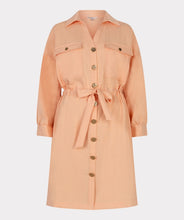 Load image into Gallery viewer, Peach Shirt Dress
