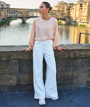 Load image into Gallery viewer, White with contrast stick detail
