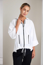 Load image into Gallery viewer, White Zip Top
